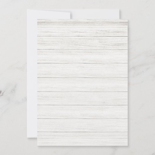 Wood Touchdown Tiny Toes Autumn Boy Baby shower Kaart (Achterkant)