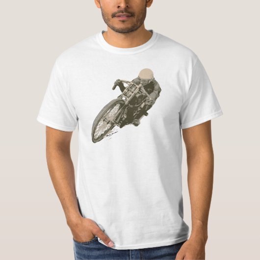 Wood Tracker Motordrome Board Racer T-shirt (Voorkant)