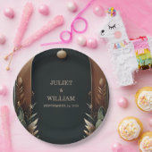 Wood Tree Forest rustieke schuur Boerderij boog br Papieren Bordje (Feest)