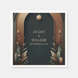 Wood Tree Forest rustieke schuur Boerderij boog br Servet