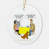 Wood Turner Gift Woodturn Shop Cartoon Humor Keramisch Ornament (Links)