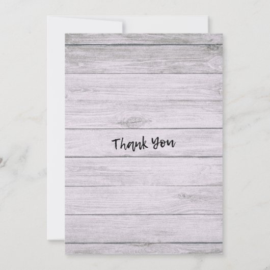 Wood van het huwelijk Licht Kaart (Achterkant)