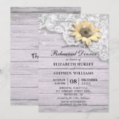 Wood van het huwelijk Licht Kaart (Voorkant / Achterkant)