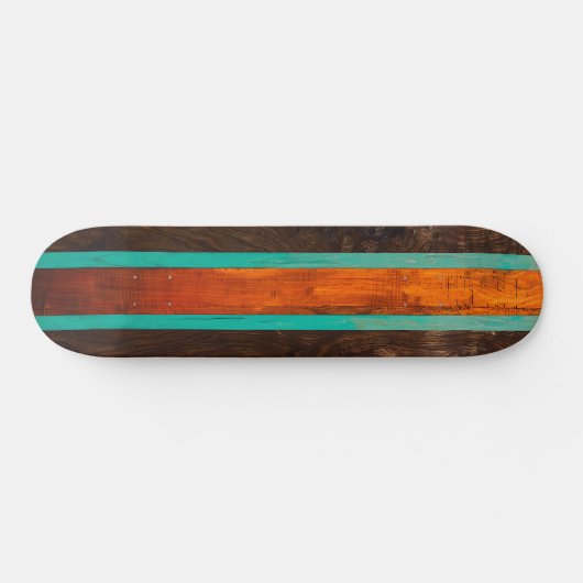 Wood vintage design skateboard (Horizontaal)