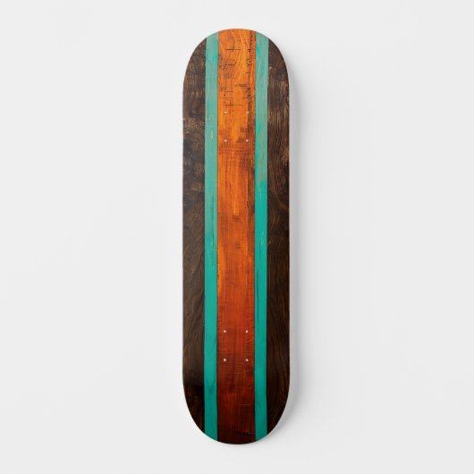 Wood vintage design skateboard (Voorkant)