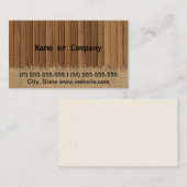 WOOD VISITEKAARTJE (Voorkant / Achterkant)