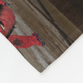 Wood Wall Art Fleece Deken (Hoek)