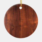 Wood WALNUT KOPEN BLANK Blanche + TEKST Keramisch Ornament (Voorkant)