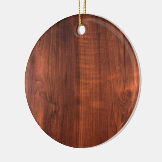 Wood WALNUT KOPEN BLANK Blanche + TEKST Keramisch Ornament (Links)