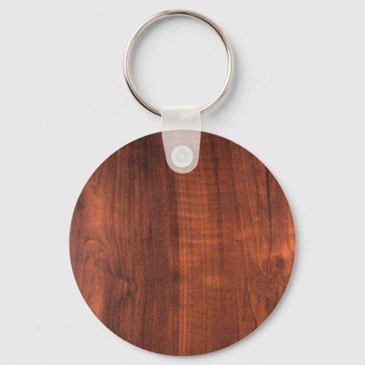 Wood Walnut Teakwood Wooden finish Sleutelhanger (Voorkant)
