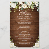 Wood & White Rose Rustic (Voorkant)