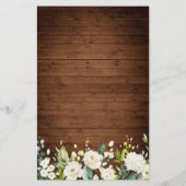 Wood & White Rose Rustic (Achterkant)
