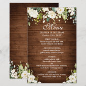 Wood & White Rose Rustic (Voorkant / Achterkant)