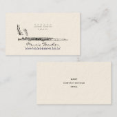 Wood-wind muzikant/muziekdocent Visitekaartje (Voorkant / Achterkant)