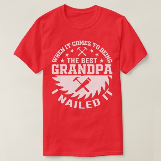Wood Worker Grandpa T-shirt (Design voorkant)