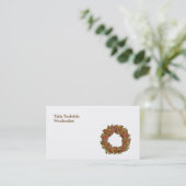 Wood Wreath Visitekaartje (Staand voorkant)