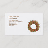 Wood Wreath Visitekaartje (Achterkant)