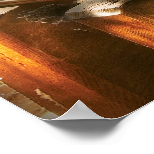 Woodarbeider - Een oud Lathe Poster (Hoek)