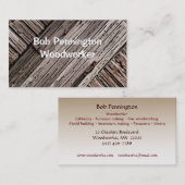 Woodarbeider Visitekaartje (Voorkant / Achterkant)