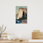  Woodblock Art El Capitan Yosemite Park Poster (Keuken)