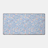 Woodblock bloemenpatroon bureaumat (Voorkant)