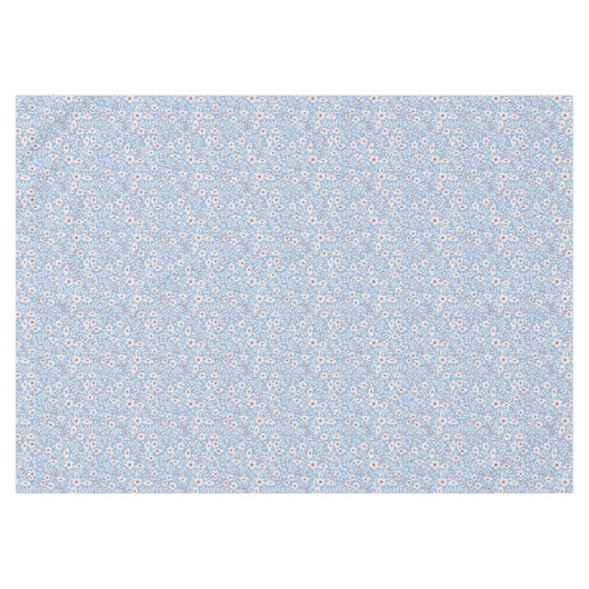 Woodblock bloemenpatroon tafelkleed (Voorkant (Horizontaal))