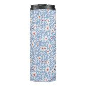 Woodblock bloemenpatroon thermosbeker (Achterkant)