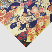 Woodblock Fans Tissuepapier (Detail)