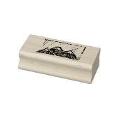 Woodblock Mountain Stamp Rubberstempel (Stempel)