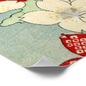 Woodblock Print of Dogwood Blossom (Hoek)