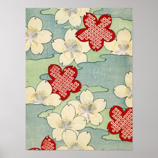 Woodblock Print of Dogwood Blossom (Voorkant)