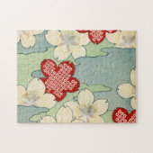 Woodblock Print of Dogwood Blossom Legpuzzel (Horizontaal)