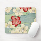 Woodblock Print of Dogwood Blossom Muismat (Met muis)