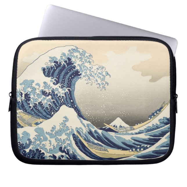 Woodblock print van Katsushika Hokusai Laptop Sleeve (Voorkant)