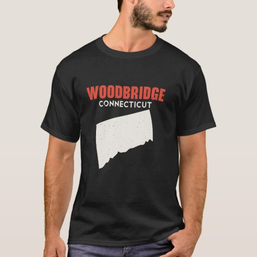 Woodbridge Connecticut USA State America Travel Co T-shirt (Voorkant)