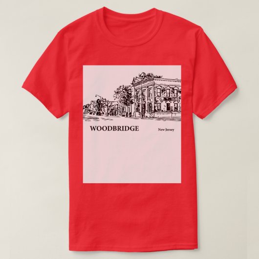 Woodbridge New Jersey 3 T-shirt (Design voorkant)