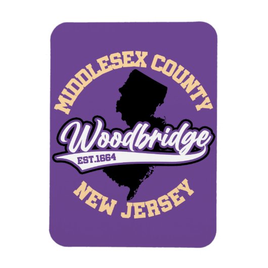 Woodbridge, New Jersey Magneet (Verticaal)