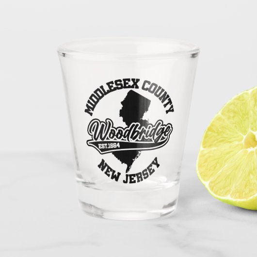 Woodbridge, New Jersey Shot Glas (Voorkant)