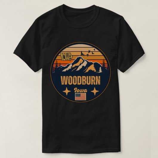 Woodburn, Iowa T-shirt (Design voorkant)