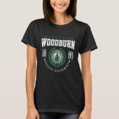 Woodburn Oregon State Pine Tree OR Souvenir Retro T-shirt (Voorkant)