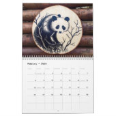 Woodburned Animals & Trees – 2026 Calendar Kalender (Feb 2026)