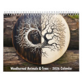 Woodburned Animals & Trees – 2026 Calendar Kalender (Hoes)