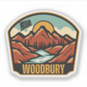 Woodbury, Connecticut Sticker (Voorkant)