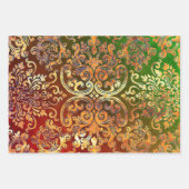 Woodbury Damask en Flower Festival Inpakpapier Vel (Voorkant)