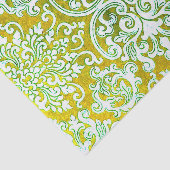 Woodbury Green en Gold Tissuepapier (Detail)