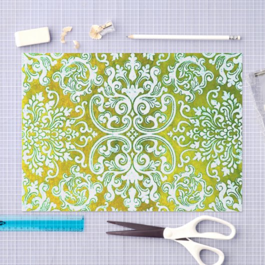 Woodbury Green en Gold Tissuepapier (Craft)