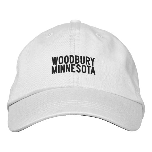 WOODBURY Minnesota Hoed Geborduurde Pet (Voorkant)