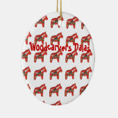 Woodcarvers Dala Horse Ornament (Rechts)