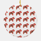 Woodcarvers Dala Horse Ornament (Achterkant)
