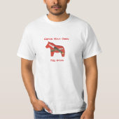 Woodcarvers Dala Horse T-shirt (Voorkant)